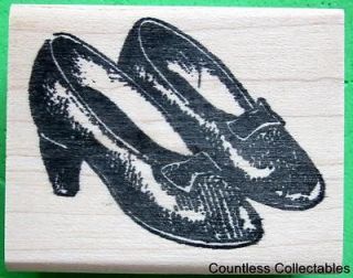Ruby Slippers Shoes Wizard Of Oz Movie River City Rubber Stamp