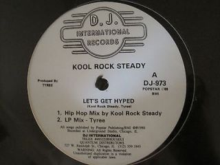 KOOL ROCK STEADY LETS GET HYPED 12 ORIG 89 RARE CHICAGO HOUSE TRAX