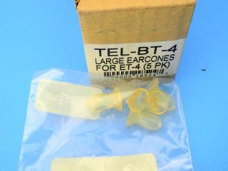 NEW TELEX BT 4 LARGE EARCONCES for ET 2 Telethin Headset Part Ear