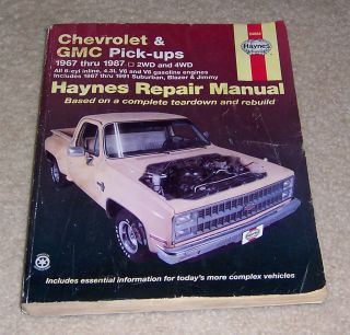 Chevrolet & Gmc Pick Ups Automotive Repair Manual/Chevrolet & GMC 1967