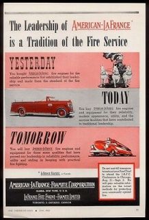 1943 American LaFrance past present future fire engine truck trade