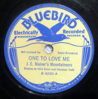 Mountaineers   One To Love Me / Fatal Wreck Of The Bus  Bluebird 6290