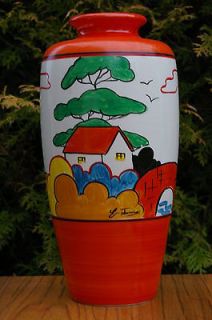 Emilio James Ltd Edition No.10 Vase Clarice Cliff   Summer Cottage