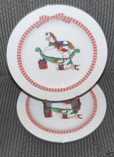 LOT 3 Anchor Dinnerware Plates Holiday Memories Horse