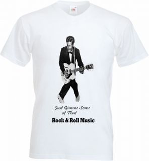 Chuck Berry T shirt Live Guitar Rock & Roll Music Tee