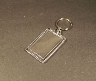 Wholesale Lot of 200 Key Chain Plastic Rectangle Blank Small