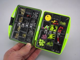 Rock Fishing green Plastic Buckle Case Styled Fishing Tool Tackle Box