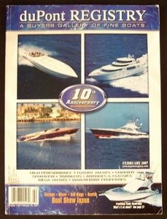 duPONT REGISTRY BUYERS GALLERY OF FINE BOATS CATALOG FEBRUARY 2007