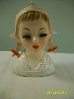 Inarco Dutch Girl Headvase 1962 E 780 Cleveland Ohio 4 Costume Lady