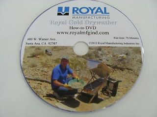 HOW TO DVD ROYAL GOLD DRYWASHER