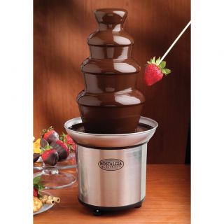 Electrics CFF 986 3 Tier Chocolate Fondue Fountain, Stainless Stell