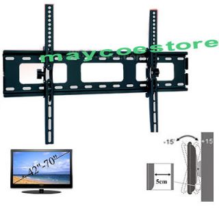 TV Wall Mount for LED LCD Plasma Flat Panel Display 42   70 Tilts 15