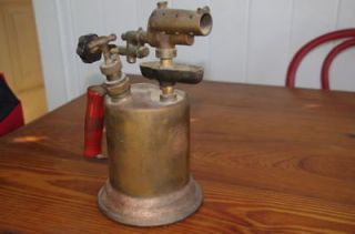 VINTAGE BRASS BLOW TORCH / BLOWTORCH made by Clayton and Lambert Mf