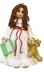 (pajamas, gown, teddy bear, book)   Personalized Christmas Ornament