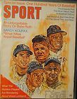 Sport Magazine Willie Mays Sandy Koufax Babe Ruth Ty Cobb Joe DiMaggio