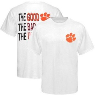 Clemson Tigers White The Good The Bad And The Ugly T shirt