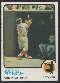 1973 TOPPS JOHNNY BENCH EX/MT CINCINNATI REDS #380