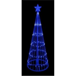 Cone Blue 9 Christmas Tree With 344 LED Lights And 9 Cycles Yard Art