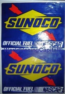 SUNOCO OFFICIAL FUEL NASCAR DECALS/STICKER S INDYCAR/NHRA/U SAC RACING