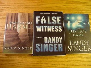 Harm / False Witness / The Justice Game ~ Randy Singer ~ 3 PBs