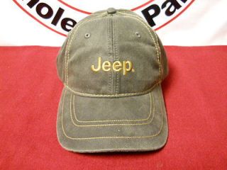JEEP Weathered Brown Hat W/Logo One Size Mopar Apparel OEM