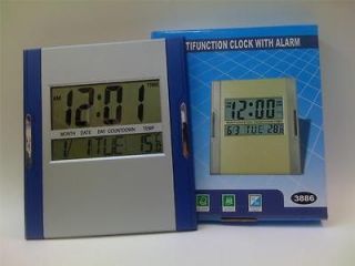 Large Digits Table or Wall Weather Date Alarm Clock Countdown Temper