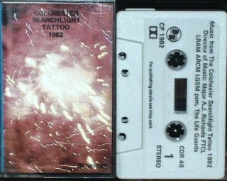 THE LIFE GUARDS COLCHESTER SEARCHLIGHT TATTOO 1982 CASSETTE MILITARY