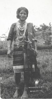 Mountain Girl rppc BEAUTY Costume Philippines ca 1915