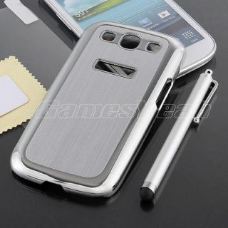Deluxe Silver Aluminum Chrome Hard Case Cover for Samsung Galaxy S3