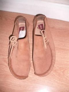 Clarks Original Wallabee Left Stitch Lugger Shoes UK 7 Light Brown