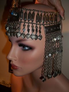 Antique Vintage Headdress Cleopatra Hair Piece TIBET HAIR JEWELRY