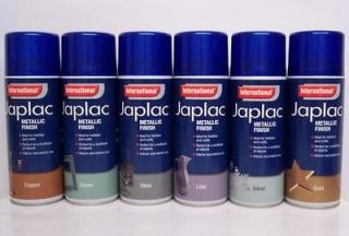JAPLAC Metallic Finish Spray Paint 400ml   Various Colours