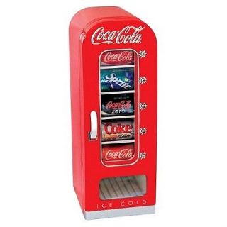 Coca Cola Small Mini Vending Fridge Refrigerator Cooler 10 Can