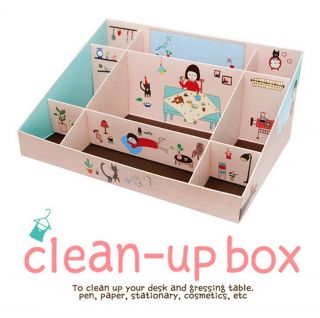 Clean Up Makeup Perfume Organizer DIY Storage Box