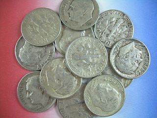 DIMES only►1 Oz 90% pure SILVER►Pre 1965 US U.S. Coins 1964↓Junk