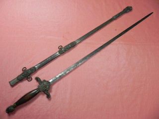 US ANTIQUE OLD KNIGHTS OF COLUMBUS SWORD