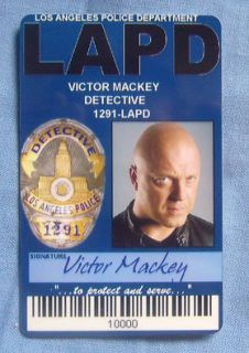 The Shield Victor Mackey LAPD ID Card Badge TV Prop