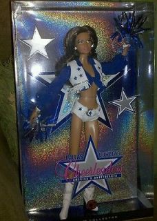 Pink label barbie collector. 2007 dallas cowboy cheerleader