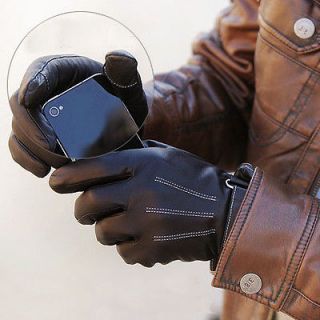 Genuine Leather Touch Screen Gloves Sheep Nappa for Phone Computer