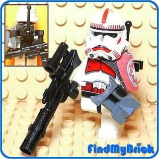 SW602B Lego Star Wars Clone Shock Trooper Minifigure with Radio