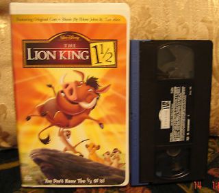 The Lion King 1 1/2 Video EXC COND VHS Ship 1 VHS $3 Ship ALL $5
