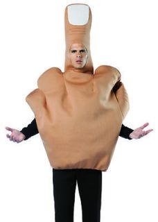 Mens Funny Rude Middle Finger Adult Halloween Costume