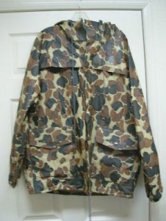 Columbia Camouflage Waterproof L Hooded Jacket EUC
