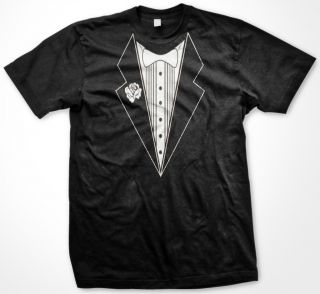 Faux Tuxedo Tux Gag Funny Classy Silly Hilarious Graphic Mens T Shirt