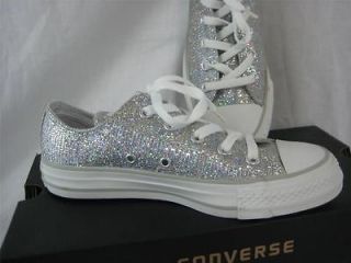 Converse All Star Silver CT Sparkle Ox US Size 6 Euro 36.5 Canvas