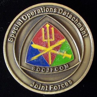 US Special Operations Detachment Joint F Challenge Coin