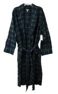 ST JOHNS BAY Mens Robe Sleepwear Tartan Sutherland 1 Size NEW FREE