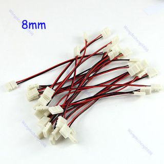 Connector Adapter Cable LED PCB Strip 3528 to 3528 Single Color 8mm
