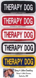 THERAPY DOG 1X3 TITLE PATCH for service dog vest