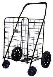 Duty Grocery Shopping Cart FOLDING Laundry Swivel Wheels Easy Movin